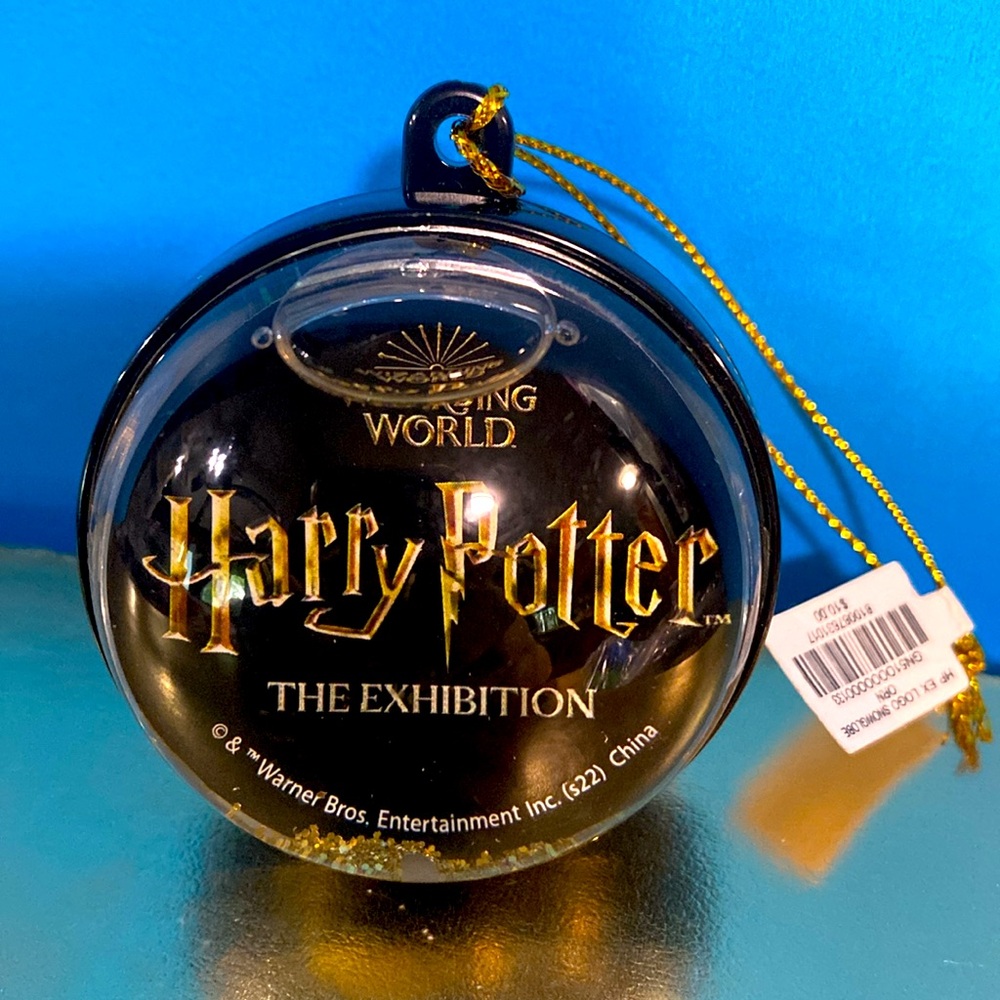 Harry Potter The Exhibition Ornament Snowglobe Holiday Ornament Wizarding World